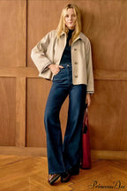 Long Sleeve Single Breasted Casual Minimalist Coat image 4