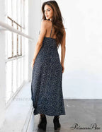 Floral Boho Spaghetti Strap Maxi Dress image 3
