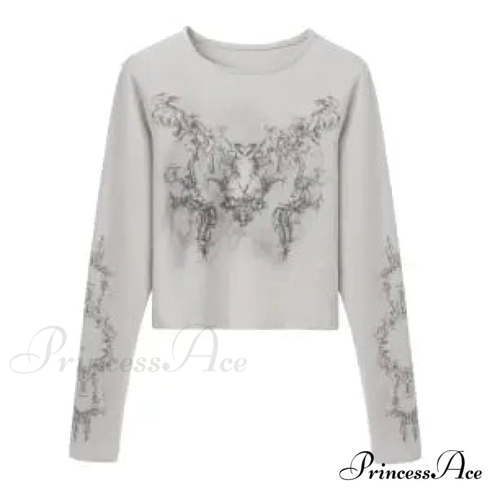 Long Y2k Fashion Casual O-neck Arm De Vintage Blusas T-shirts Mujer Design Women Tunic Moda Tops image 4