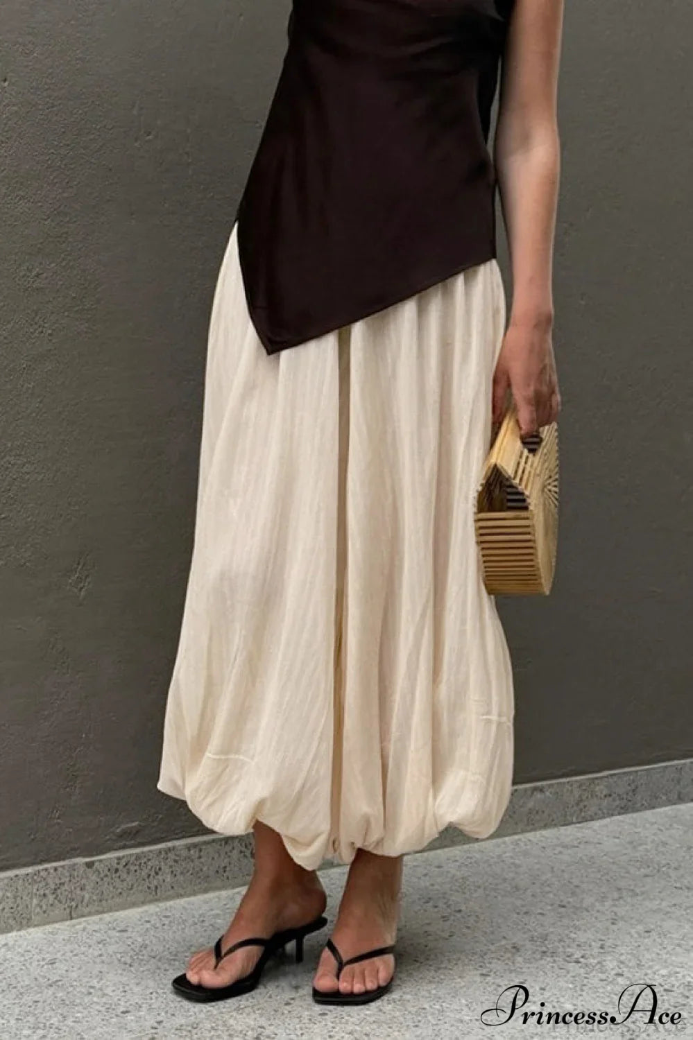 Loose Bubble Cuffed Pants image 3