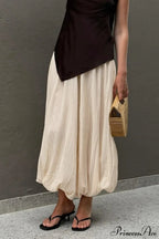 Loose Bubble Cuffed Pants image 3