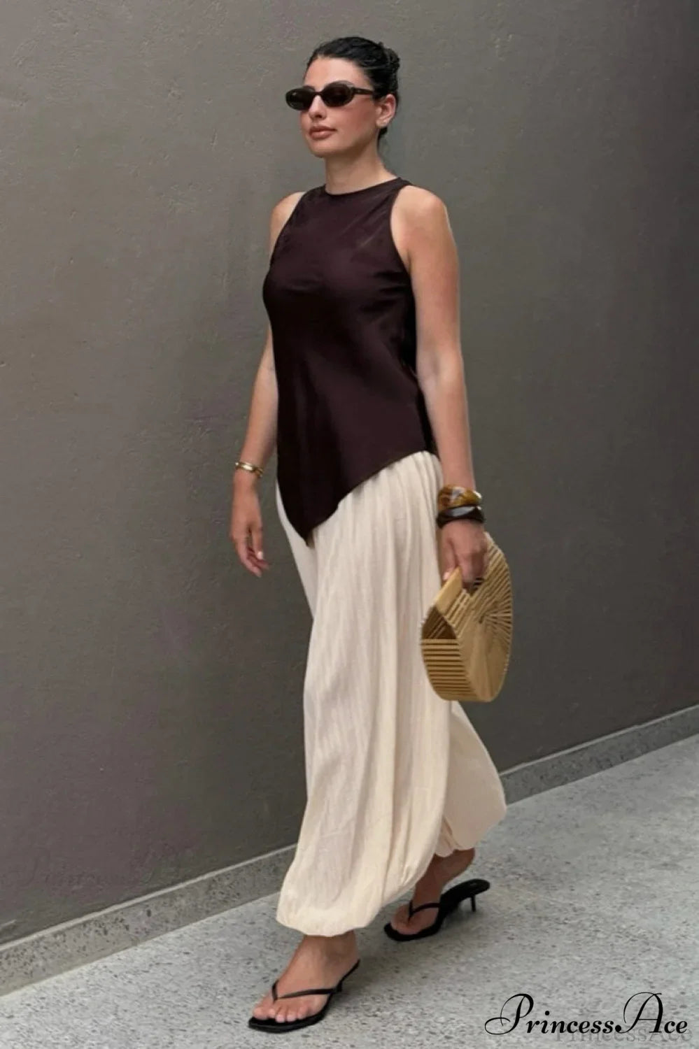 Loose Bubble Cuffed Pants image 4