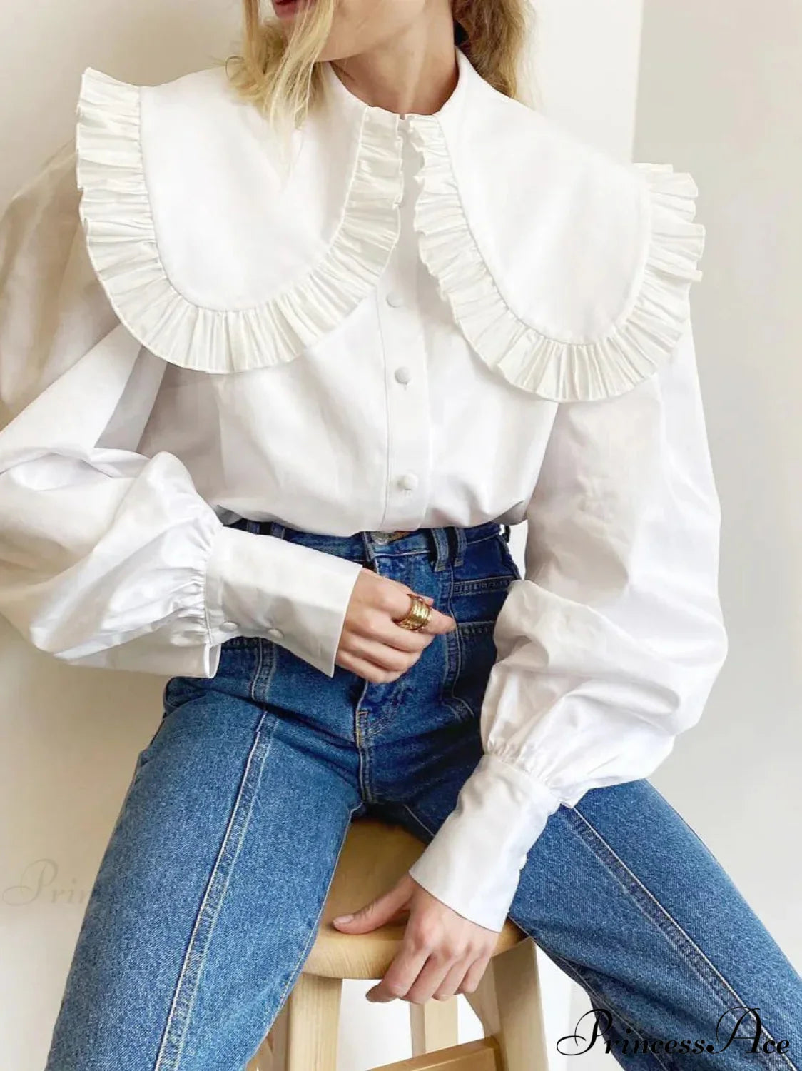 Loose Cotton Babydoll Blouse image 5