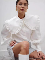 Loose Cotton Babydoll Blouse image 1