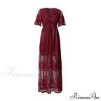 Loose Embroidery White Lace long Tunic Beach Dress image 5