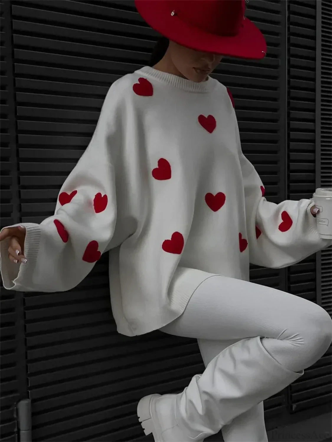 Loose Fashion Patchwork Long Sleeve Sweater image 3