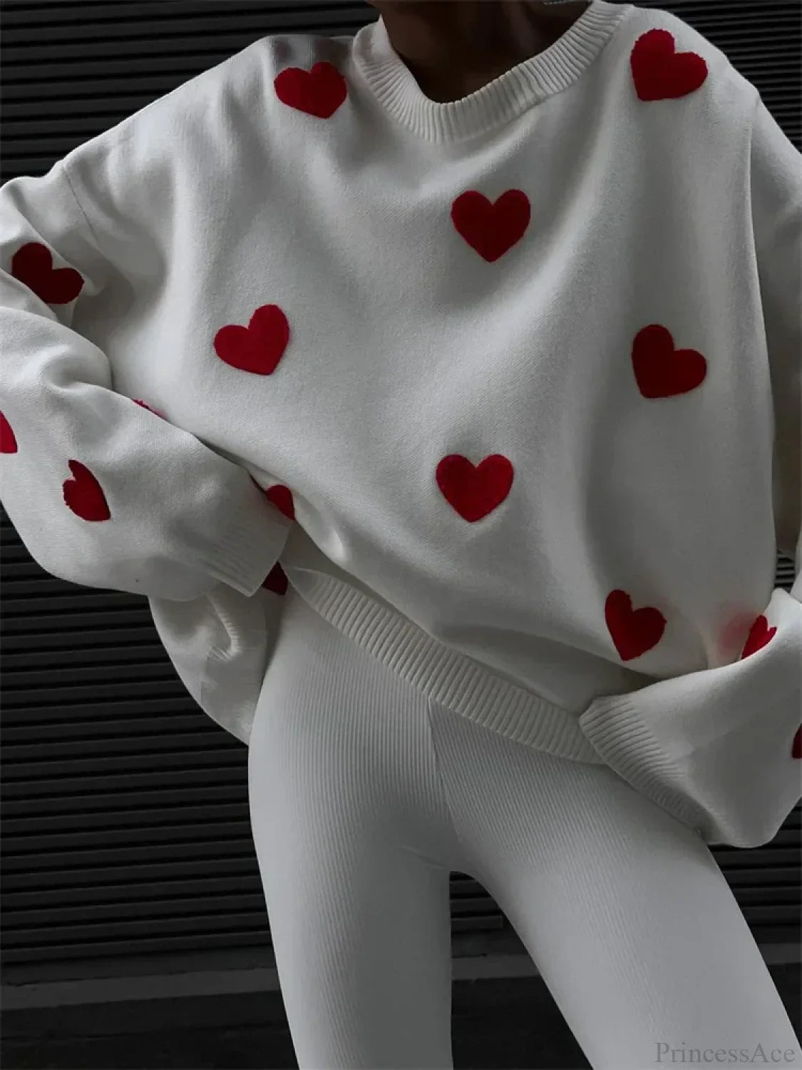 Loose Fashion Patchwork Long Sleeve Sweater image 4