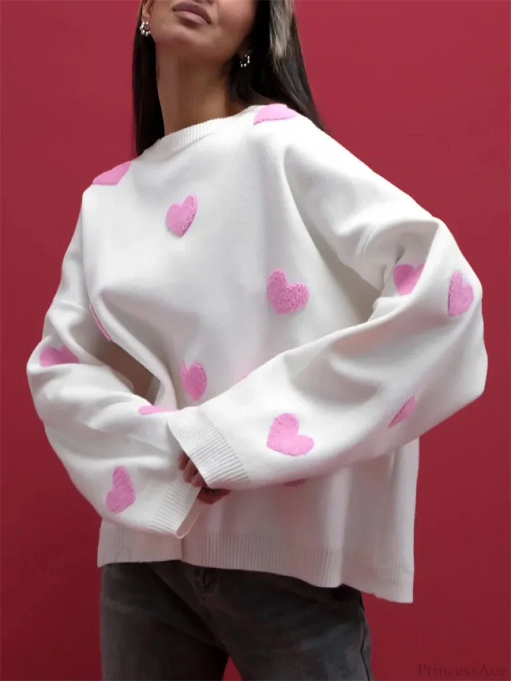 Loose Fashion Patchwork Long Sleeve Sweater image 6