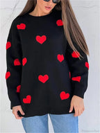 Loose Fashion Patchwork Long Sleeve Sweater image 7