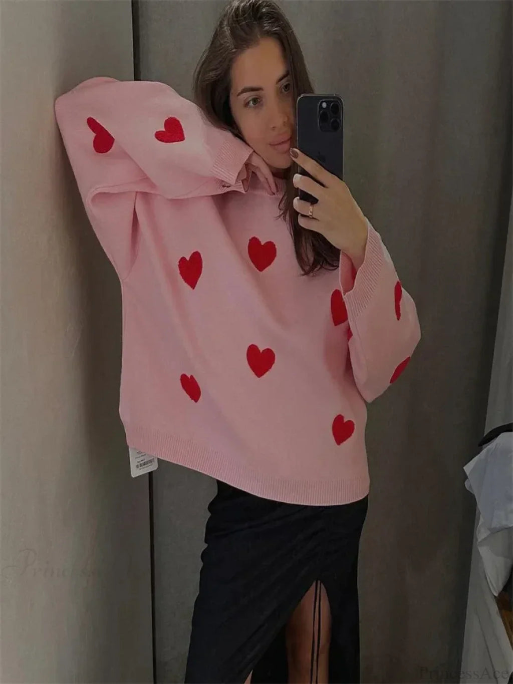 Loose Fashion Patchwork Long Sleeve Sweater image 8