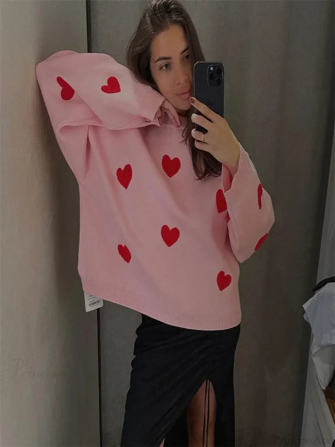 Loose Fashion Patchwork Long Sleeve Sweater image 8