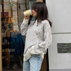 Loose Fashion Printed Long Sleeve Sweater image 2