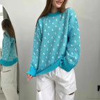 Loose Fashion Printed Long Sleeve Sweater image 6