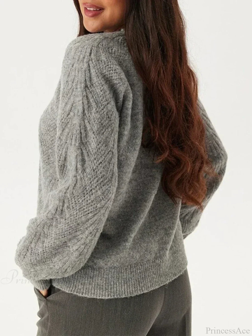 Loose V-neck Deep Button Cardigan image 3