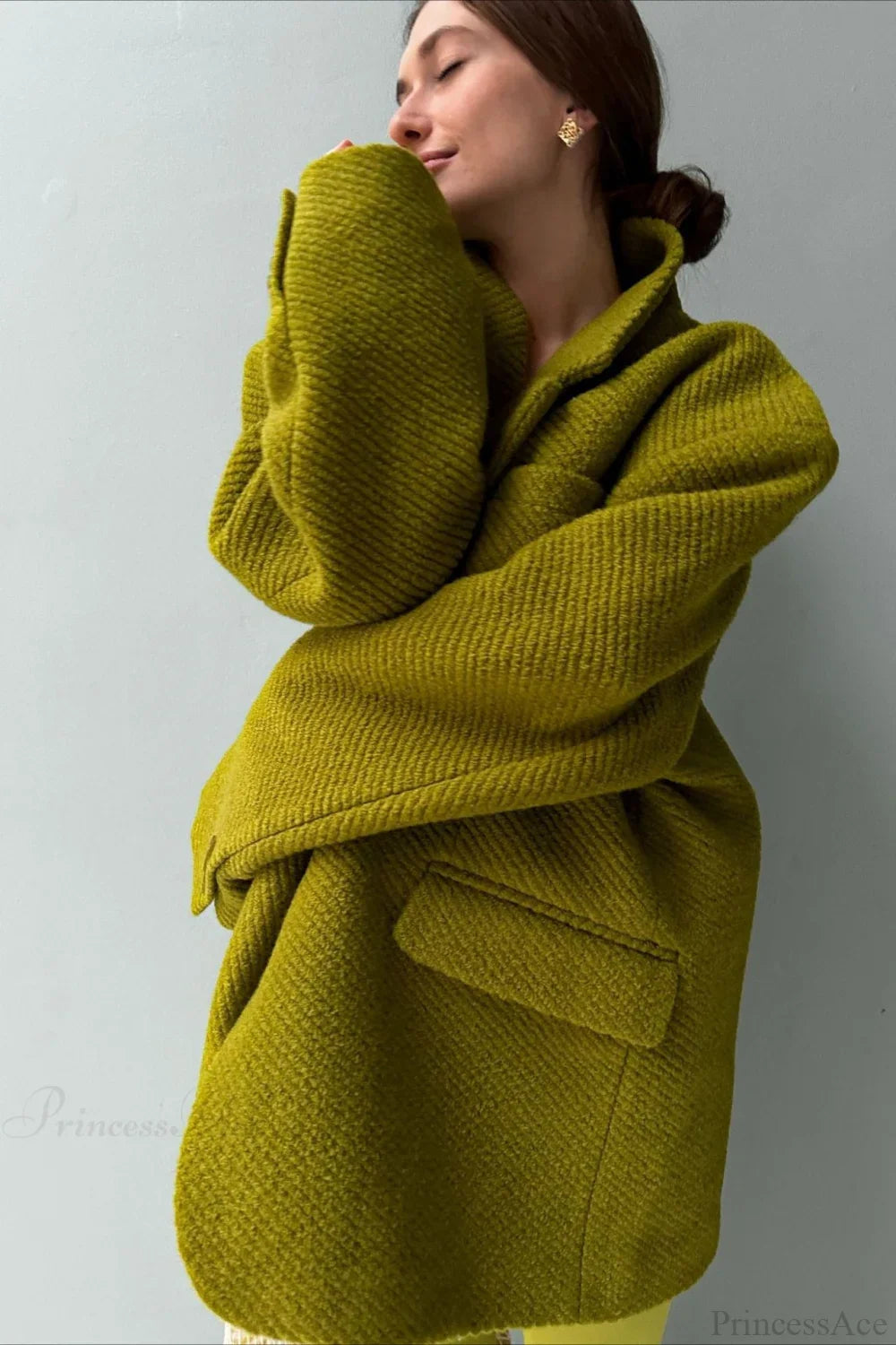 Loose Wool Blazer Warm Versatile Coat image 5