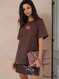 Love Printed Summer Cotton Plus Size Basic Women's Tee T-shirt image 3