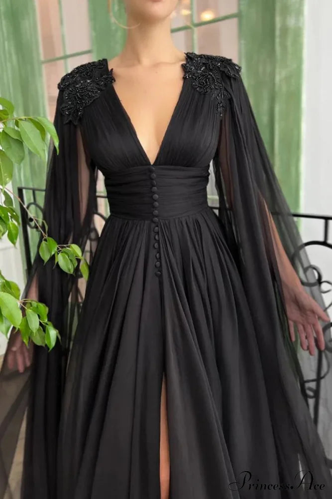 Graceful Black Gown image 4