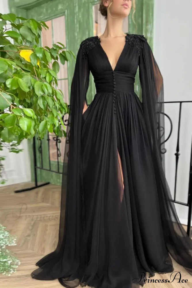 Graceful Black Gown image 2