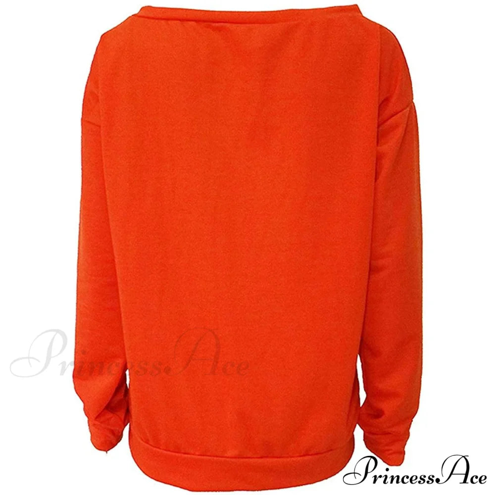 Love Tops Pullover for Patterned Off Slouchy Shoulder Sweatshirt Letter Women image 2