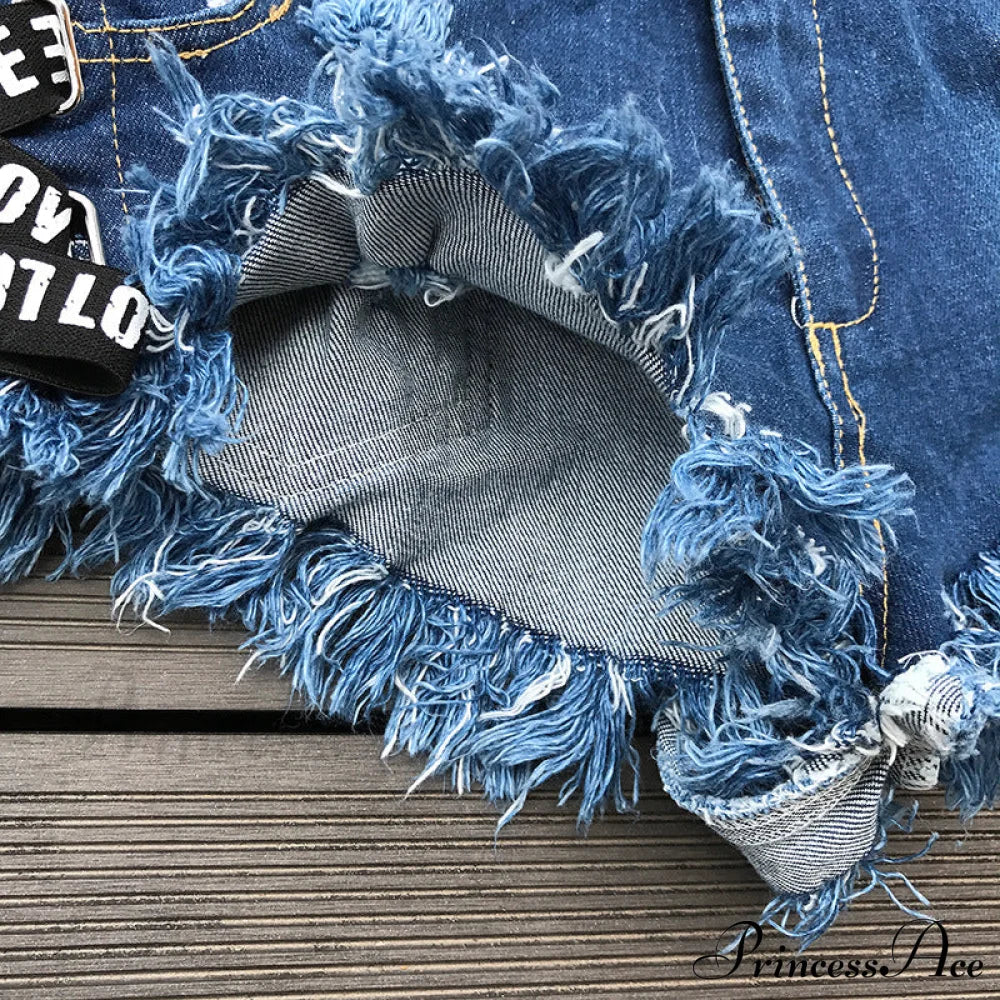 Low Denim Bandage Brief Hole Club Jeans Skinny DJ Blue Women Dance Waist Ripped Mini Shorts White Black image 19