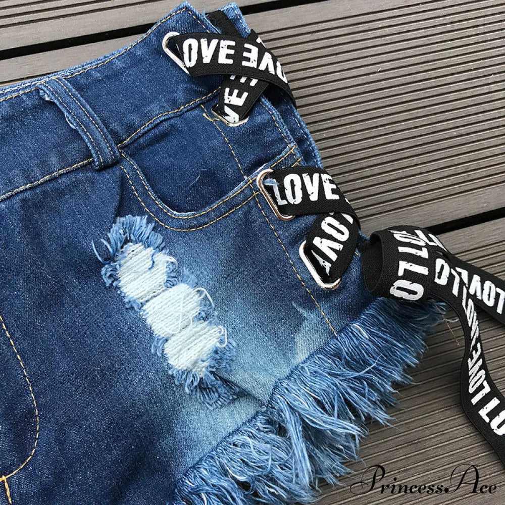 Low Denim Bandage Brief Hole Club Jeans Skinny DJ Blue Women Dance Waist Ripped Mini Shorts White Black image 17