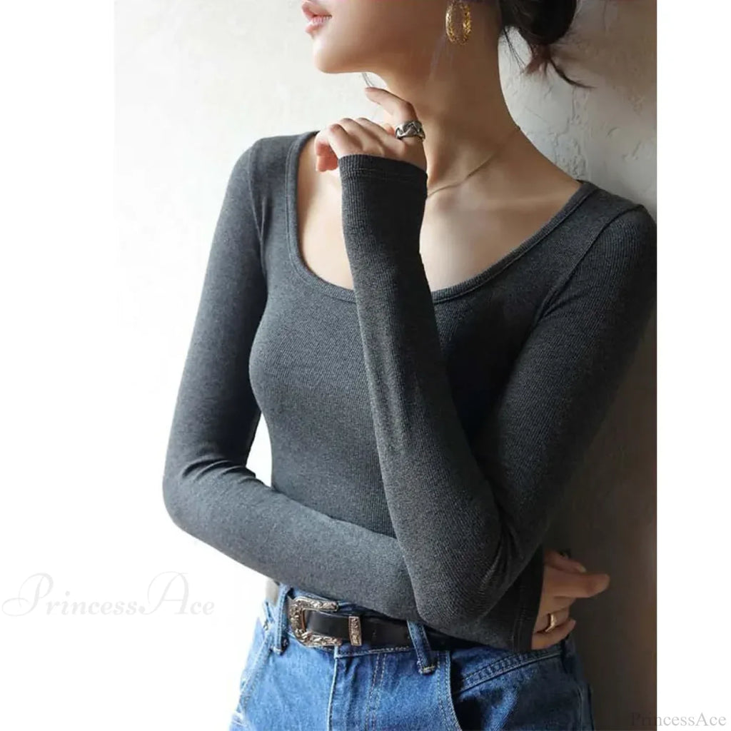 Low Neck Undercoat Slim Fit Sweater image 9