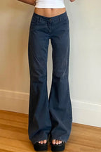 Low Rise Minimal Flare Jean image 1