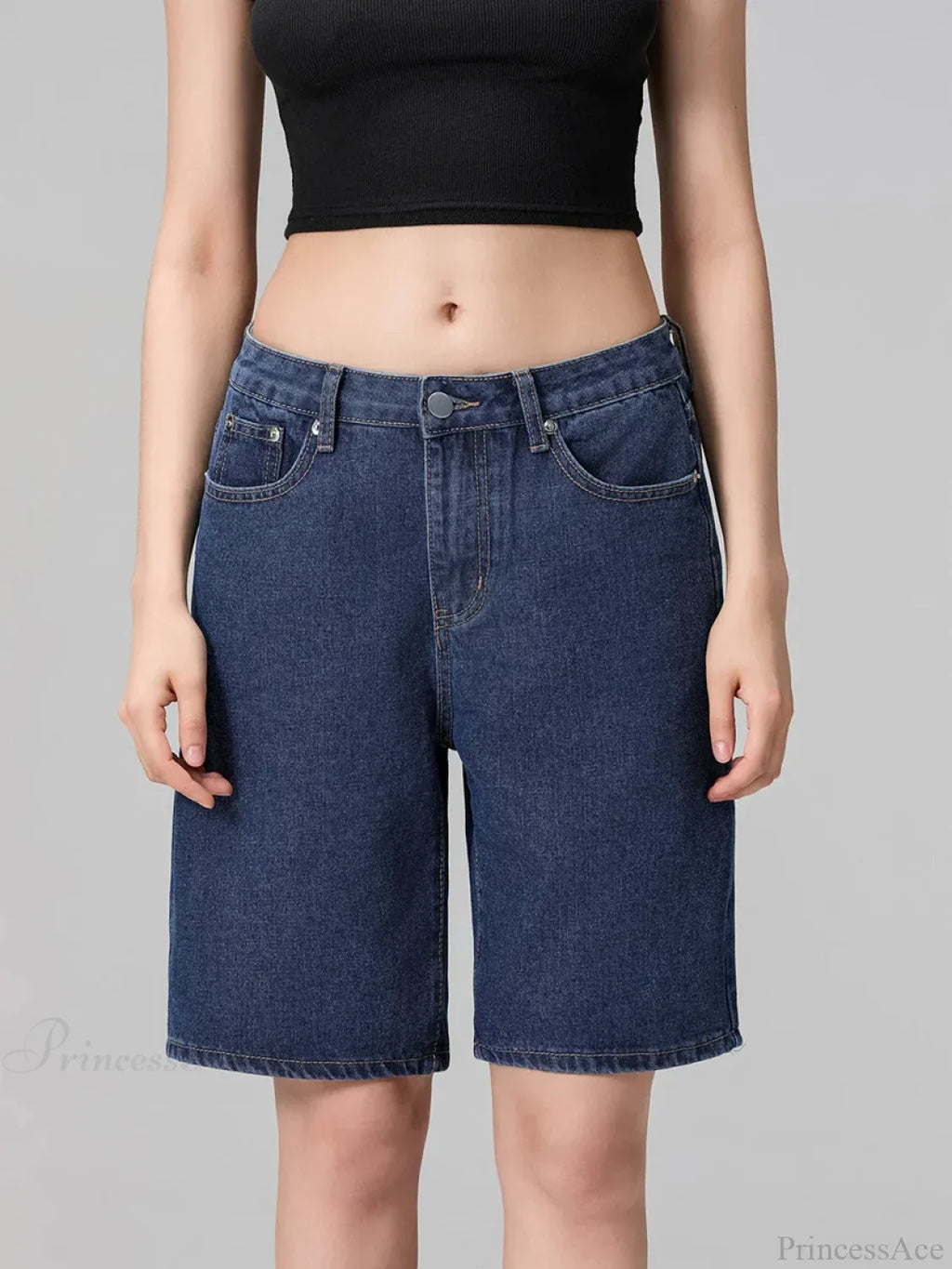 Low Waist Straight Leg Denim Short image 8