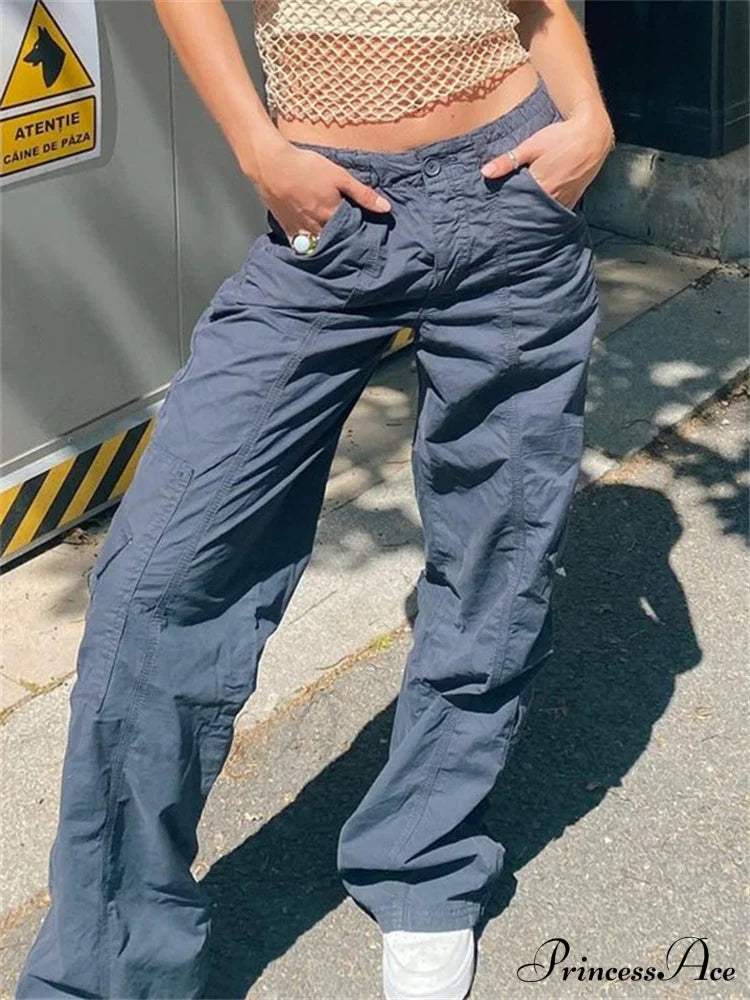 Low Waisted Y2K Grunge Baggy Jeans image 1