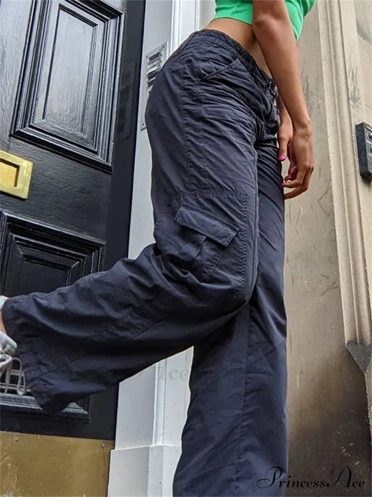 Low Waisted Y2K Grunge Baggy Jeans image 3