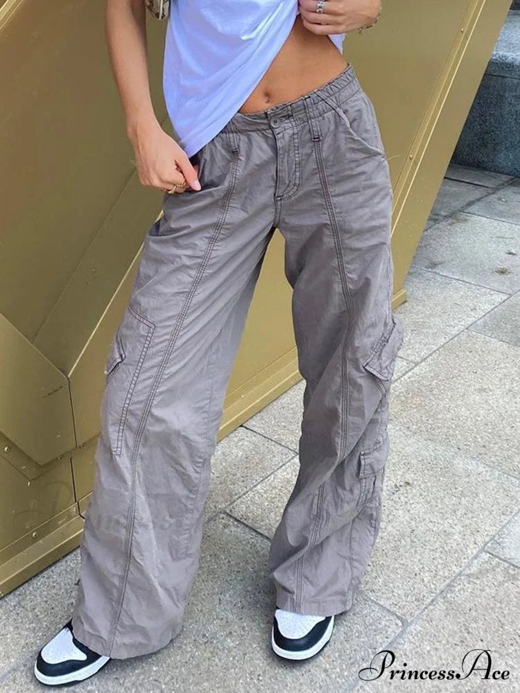 Low Waisted Y2K Grunge Baggy Jeans image 7