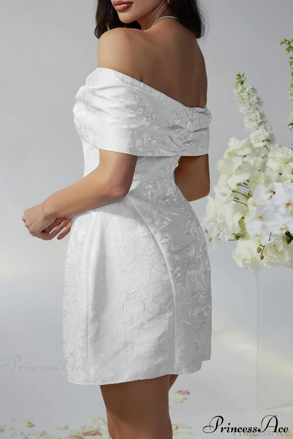 Luxury Ladylike Bow Embellished Strapless Party Dress image 2
