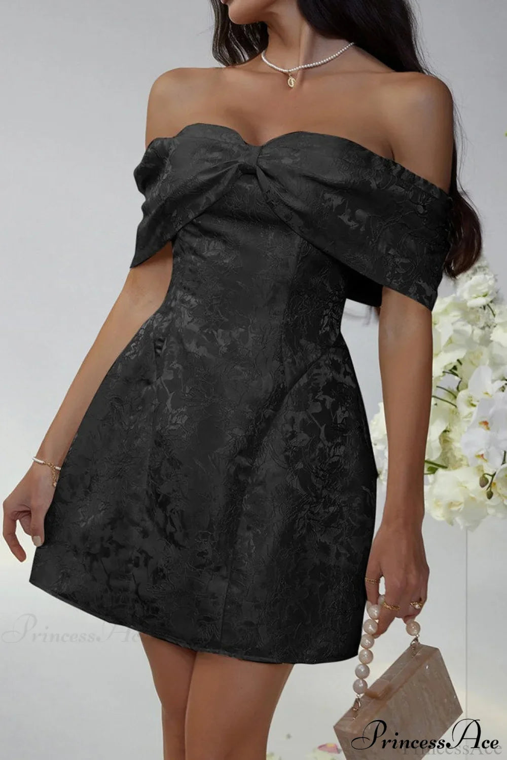 Luxury Ladylike Bow Embellished Strapless Party Dress image 6