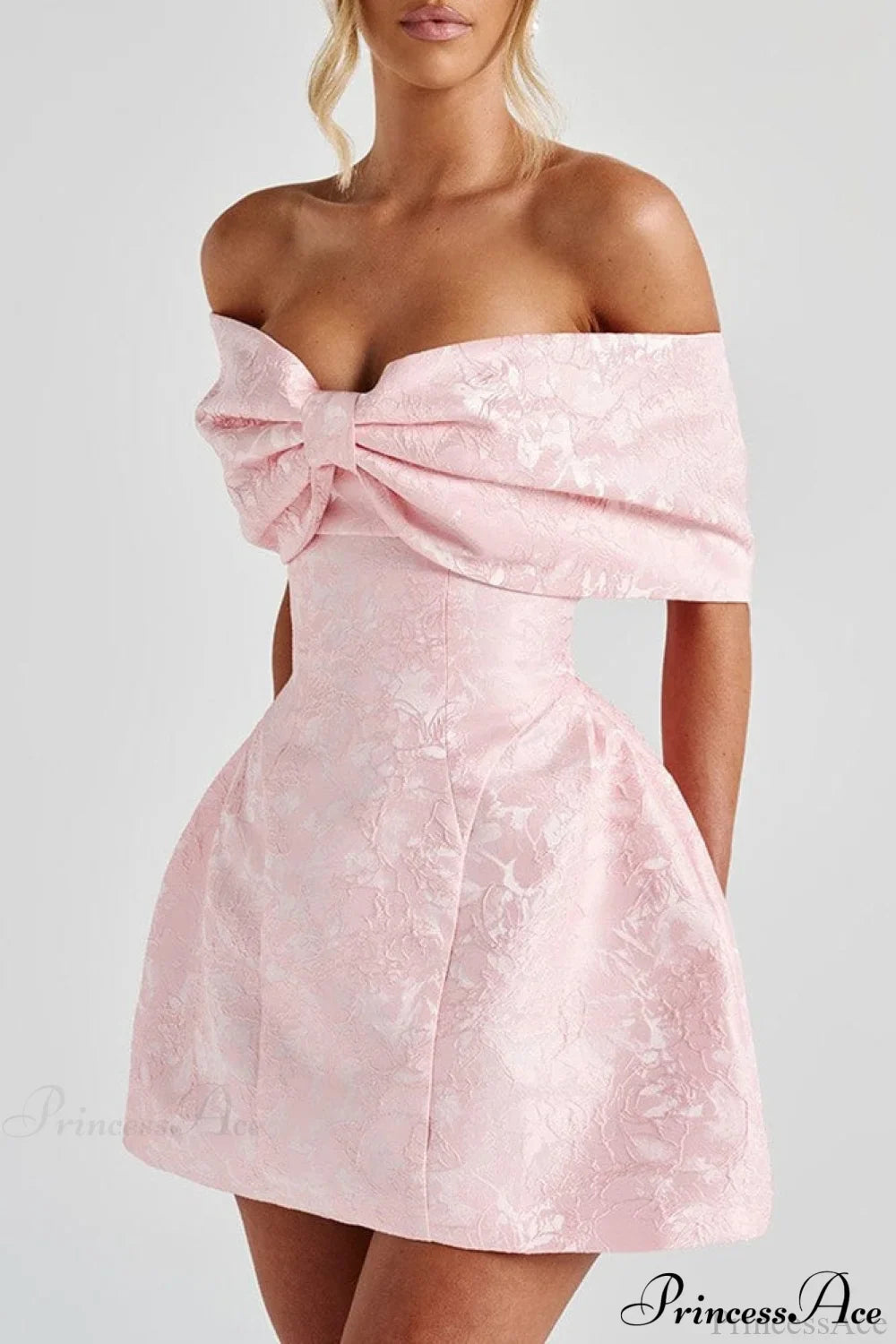 Luxury Ladylike Bow Embellished Strapless Party Dress image 4