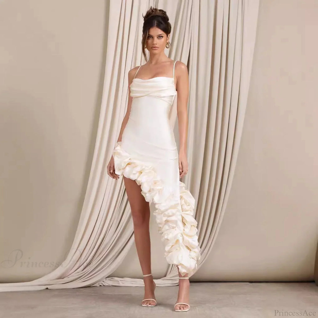 Luxury Pearl Strapless Bandage Prom Dress image 1
