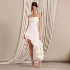 Luxury Pearl Strapless Bandage Prom Dress image 1