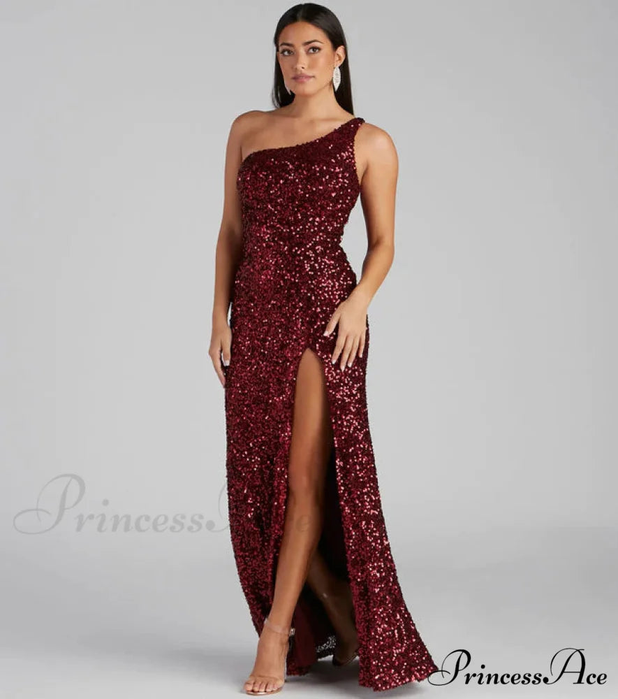 Lyla Formal One Charming Shoulder Sequin Dress image 3