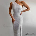 Lyla Formal One Charming Shoulder Sequin Dress image 2