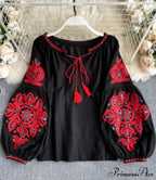 MARIA EMBROIDERED TOP image 4