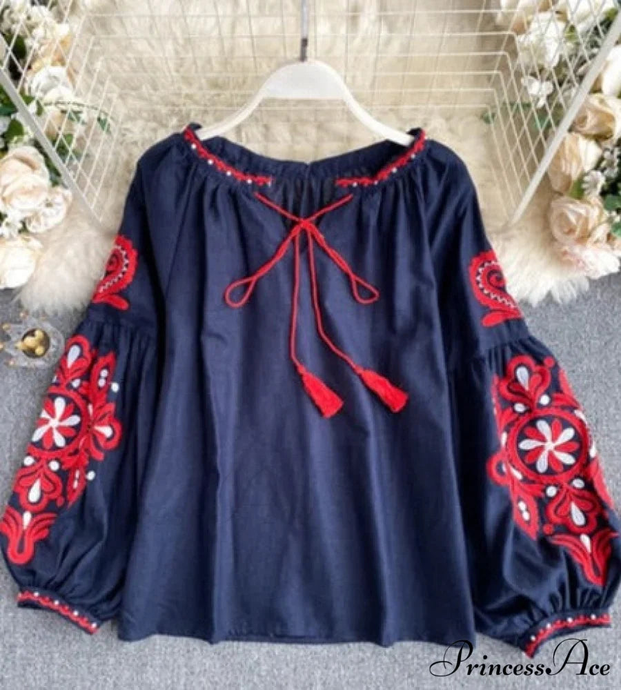 MARIA EMBROIDERED TOP image 5