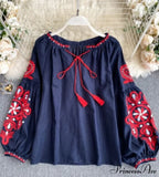 MARIA EMBROIDERED TOP image 5