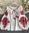 MARIA EMBROIDERED TOP image 3