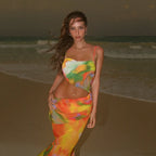 Maxi Dress Cover Up Bikini Three Piece Swimsuit image 2
