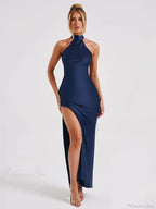 Maxi Long Vacation Dress Women Halter image 6