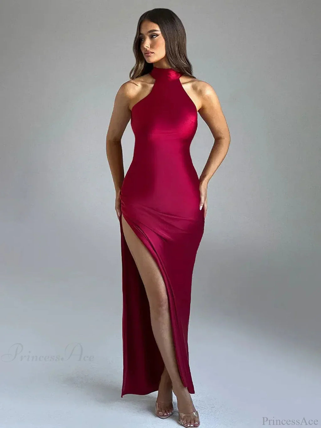 Maxi Long Vacation Dress Women Halter image 5