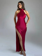 Maxi Long Vacation Dress Women Halter image 5