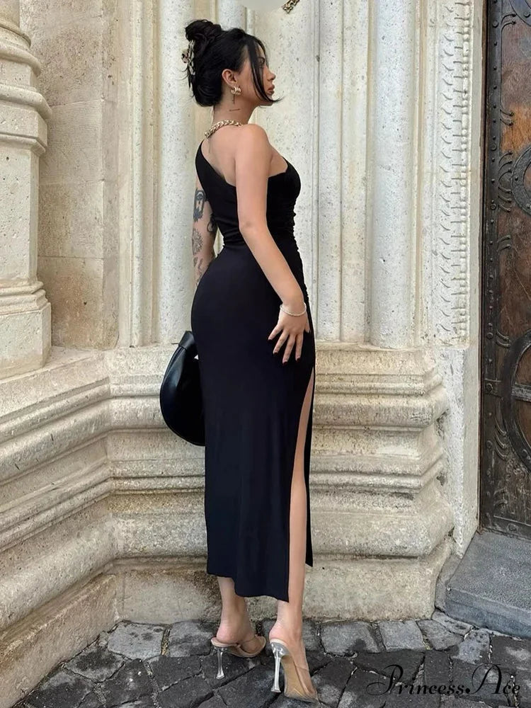 Maxi Split Fashion Sleeveless Backless Slim Casual Elegant Bodycon Dress image 6