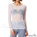 Mesh Arm Women's Sheer Long Top image 1