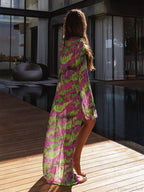 Mesh Cover Up Bikini Set Three Piece Swimsuit image 3