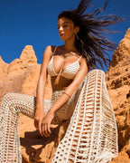 Mesh Hollow Beachwear Three Piece Swimsuit image 1